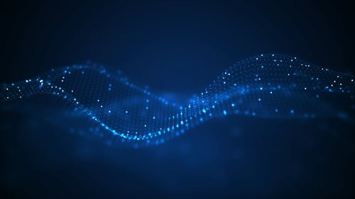 graphic image of a wave of data